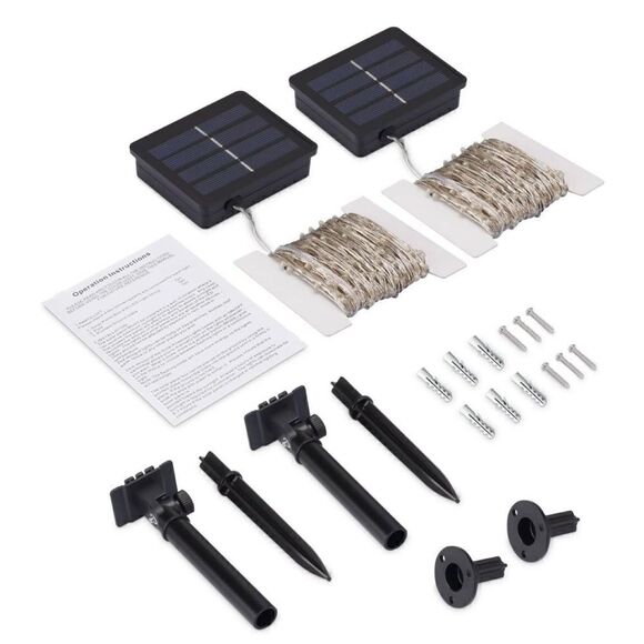 New Solar String Lights Fairy Christmas Decorative Lights for Outdoor Home Party - Picture 7 of 7